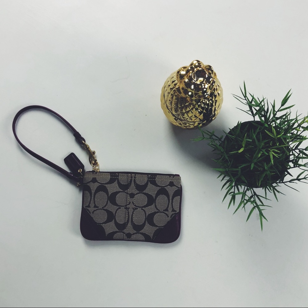 Coach Purple Wristlet Wallet